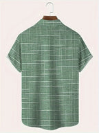 Camisa Elegante de Rayas y Cuadros