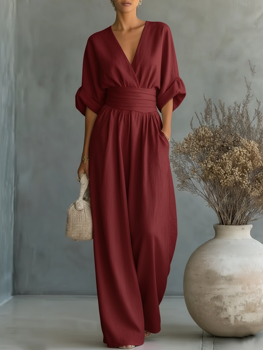 Sienna | Mono esencial con escote en V
