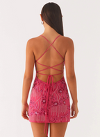 Vestido de tirantes con lentejuelas