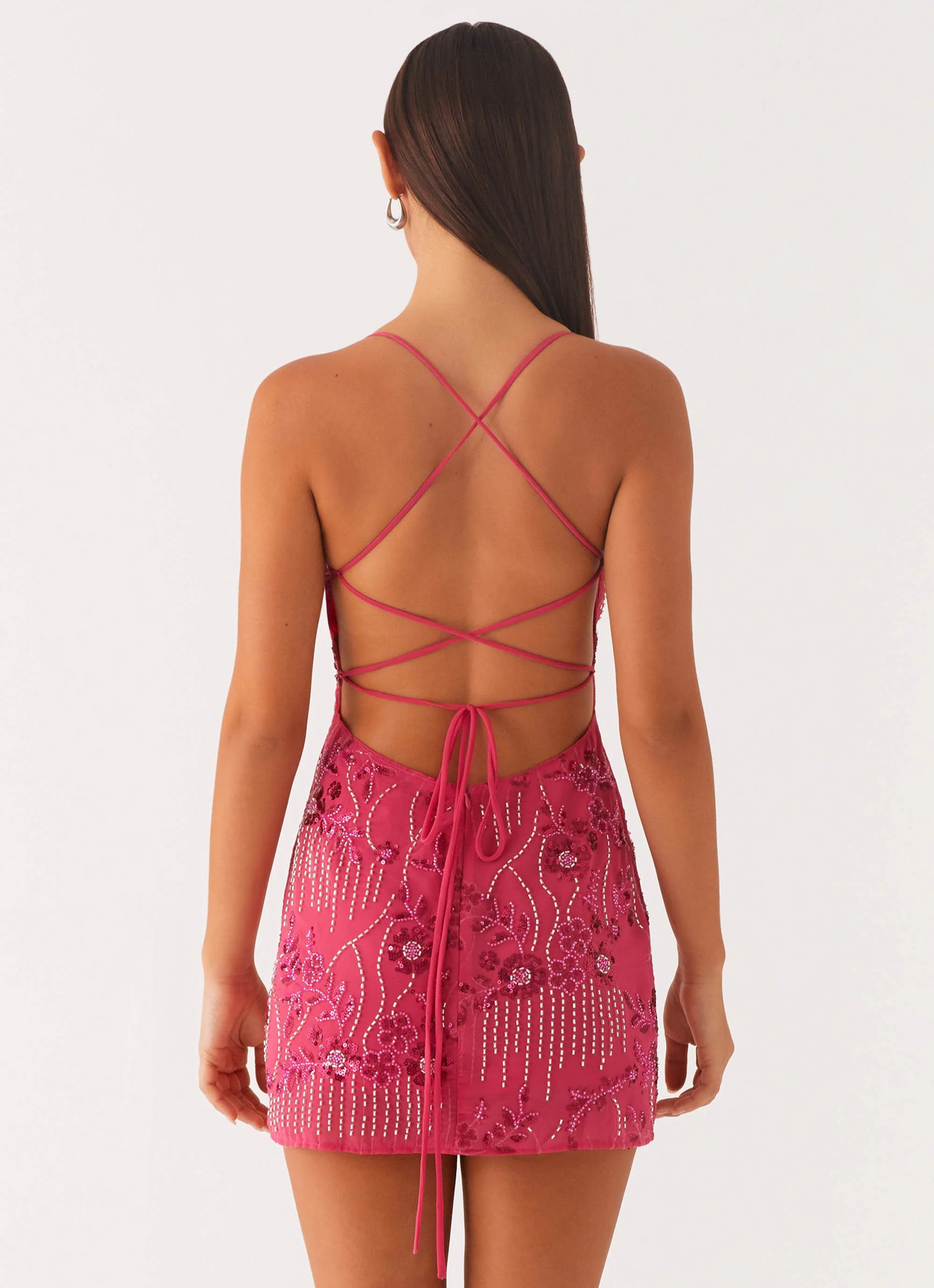 Vestido de tirantes con lentejuelas