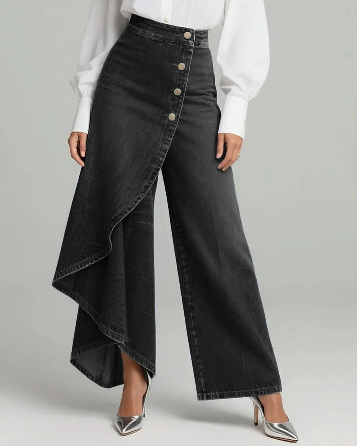 Audrey | Pantalón vaquero cruzado