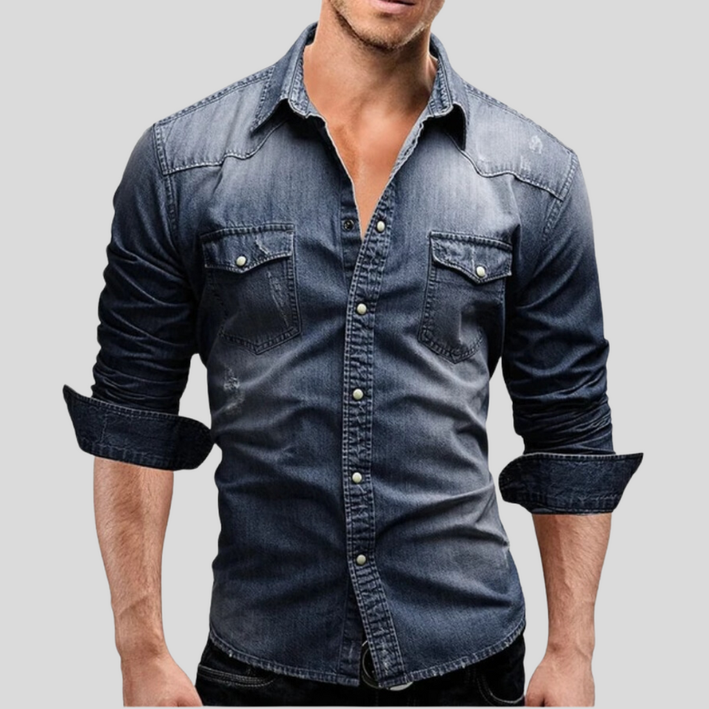 Camisa Vaquera de Estilo Moderno