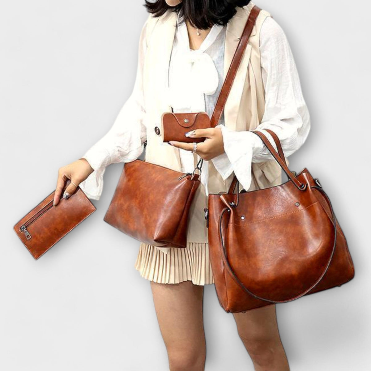 Azura | Conjunto Vintage de 4 Bolsos