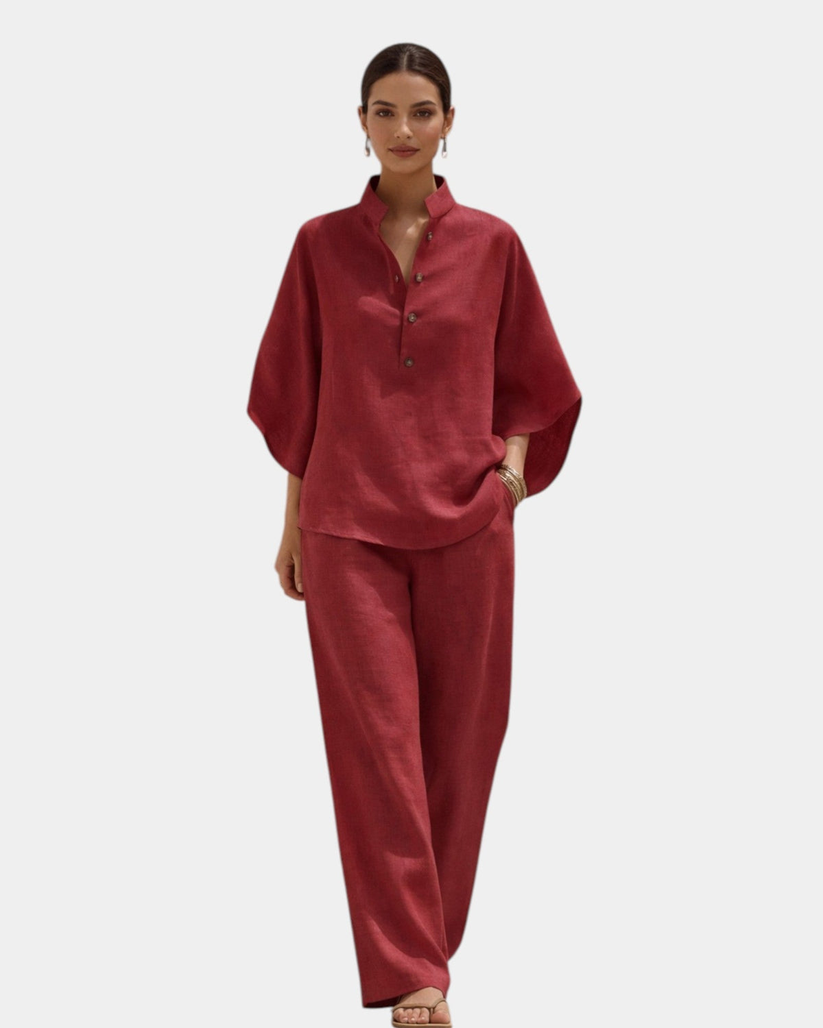 Brune | Conjunto de algodón de dos piezas