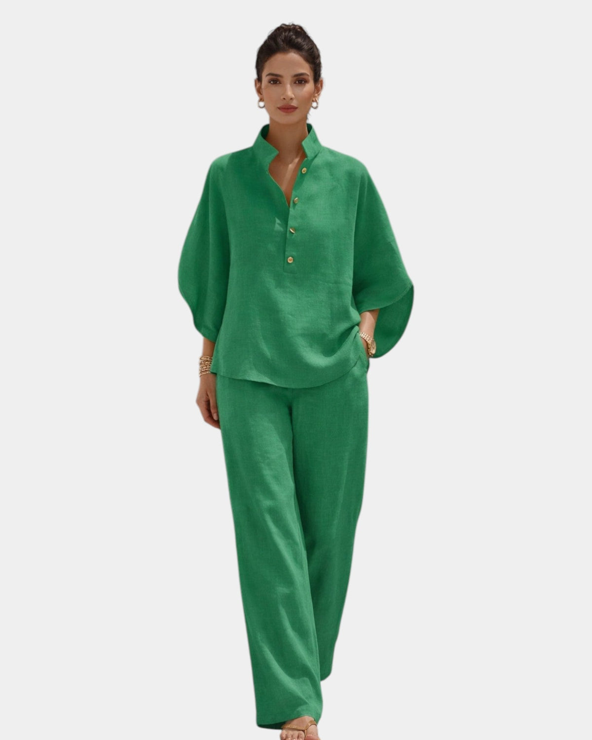 Brune | Conjunto de algodón de dos piezas