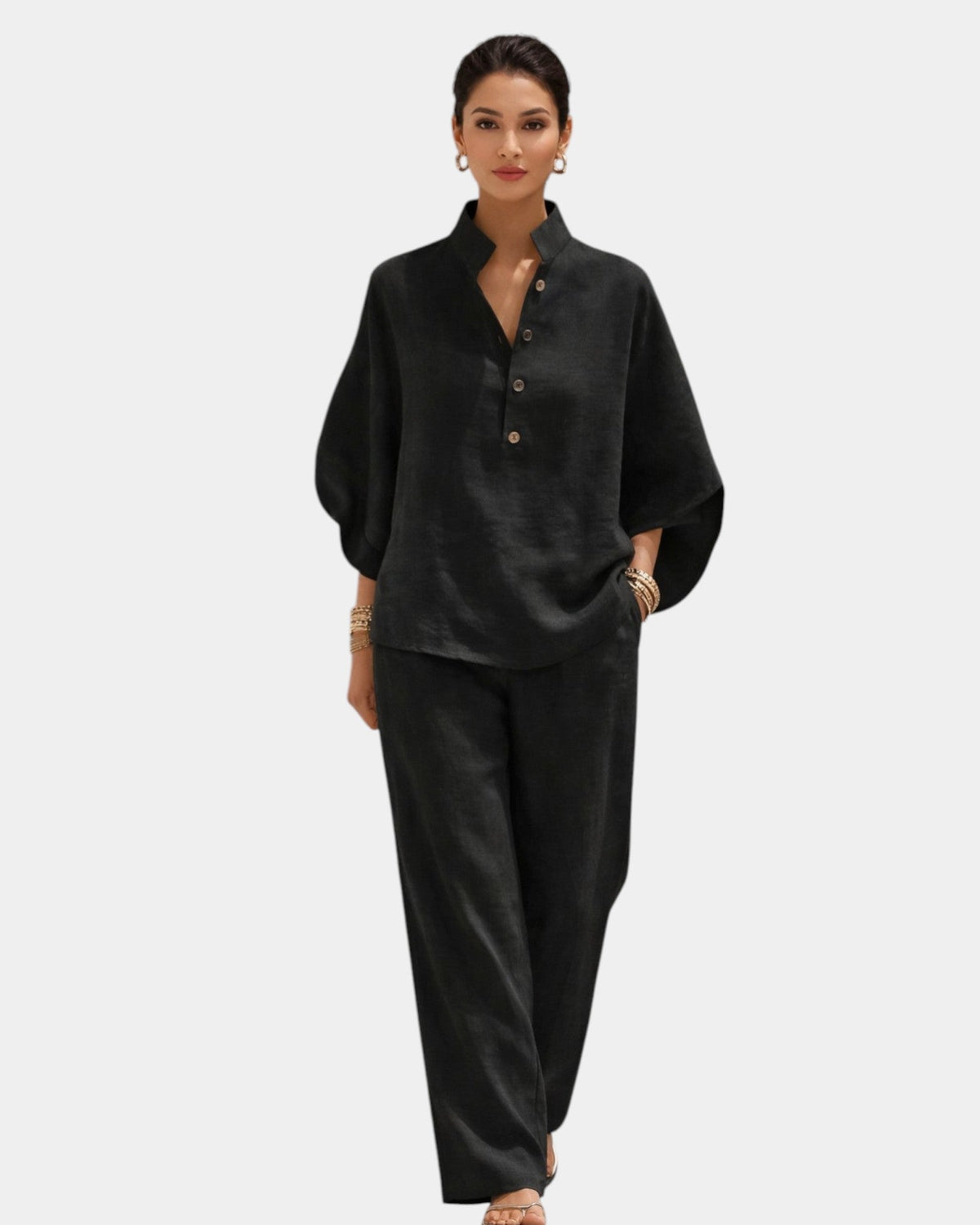 Brune | Conjunto de algodón de dos piezas
