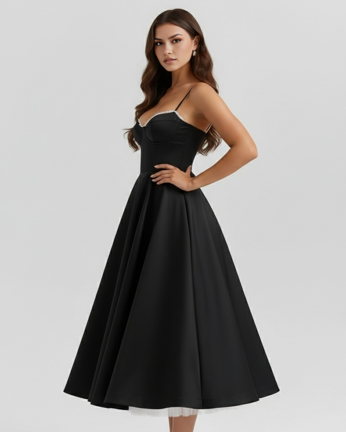 Selene | Falda midi vaporosa