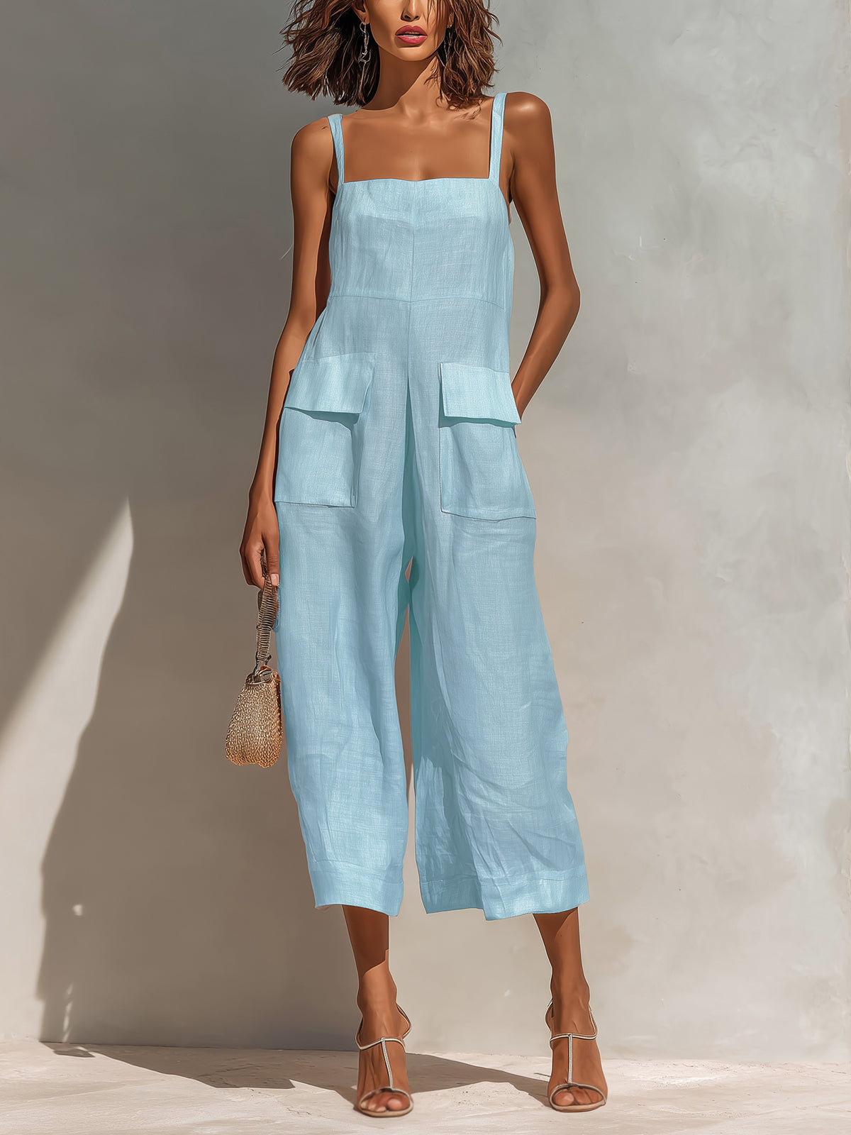 Liora | Mono de lino rosa elegante y fluido