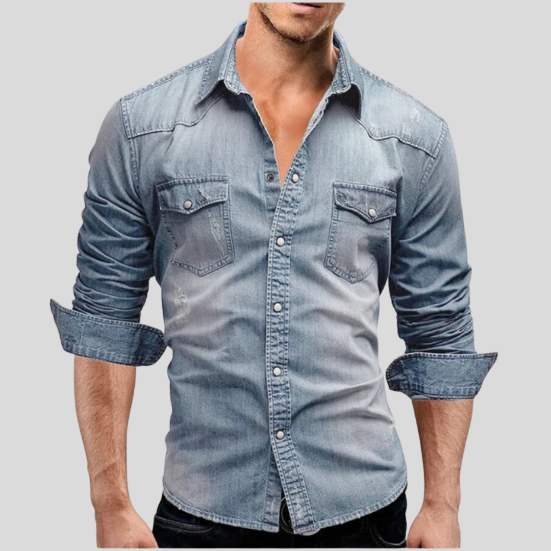 Camisa Vaquera de Estilo Moderno