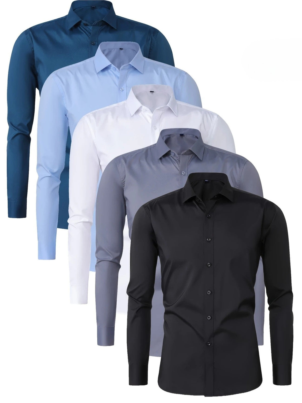 Camisa Elegante de Manga Larga con Botones