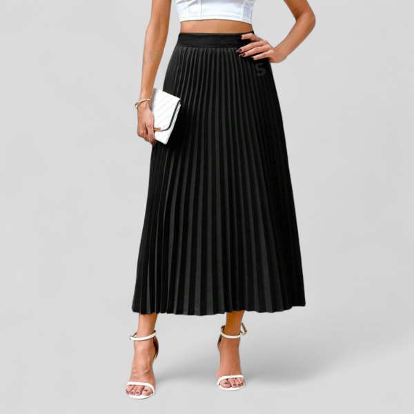 FALDA MIDI PLISADA