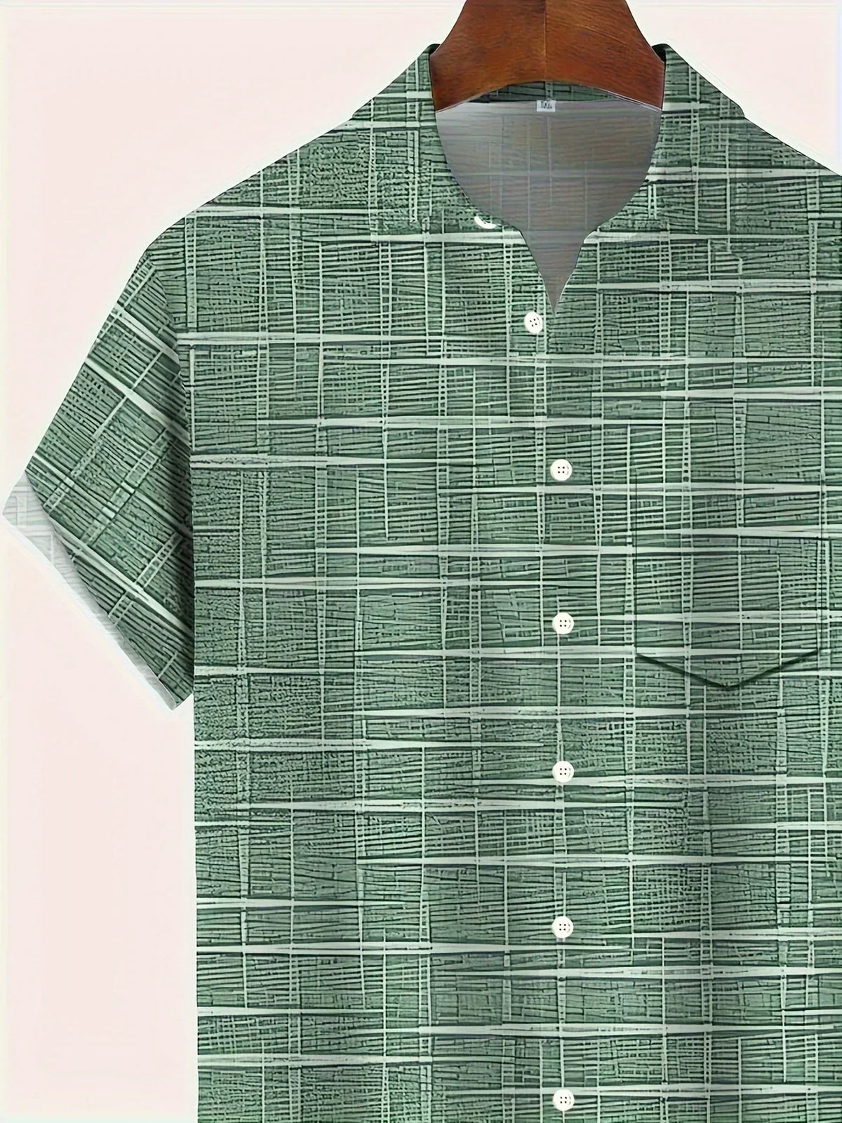 Camisa Elegante de Rayas y Cuadros