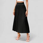 FALDA MIDI PLISADA