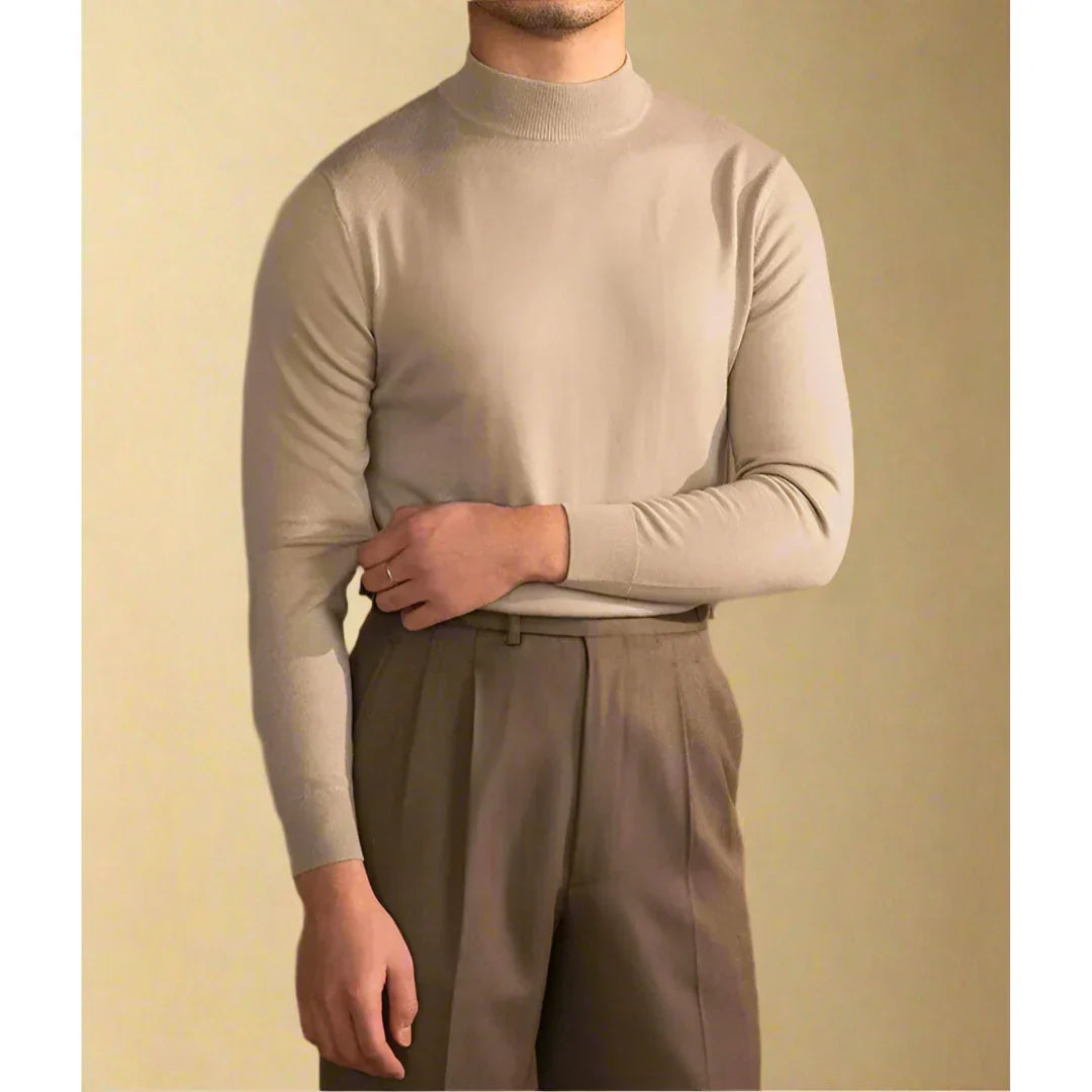 JERSEY DE CUELLO ALTO DE CACHEMIRA