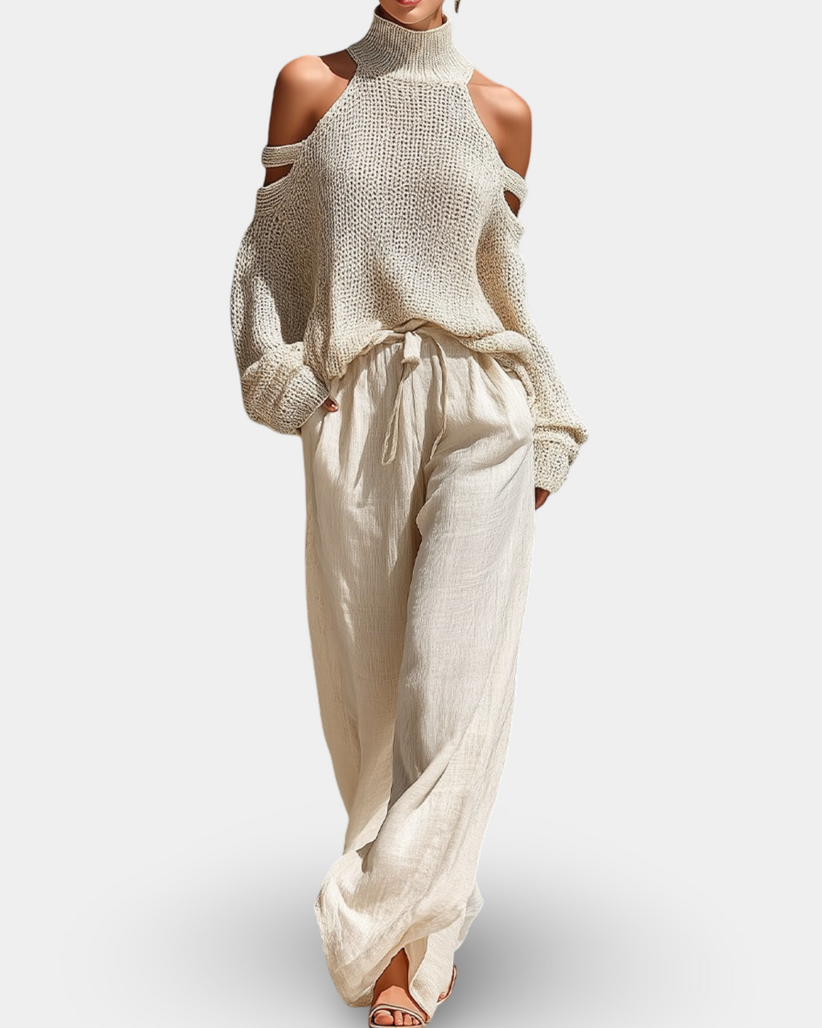 Camile | Conjunto moderno de punto y pantalón