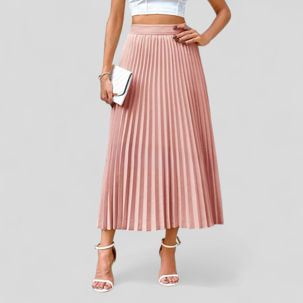 FALDA MIDI PLISADA