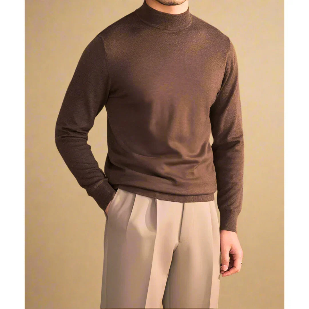 JERSEY DE CUELLO ALTO DE CACHEMIRA