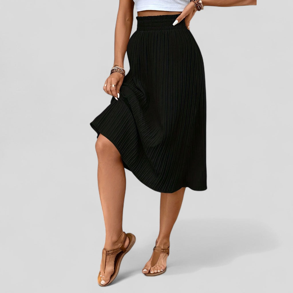 FALDA MIDI PLISADA