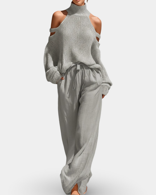 Camile | Conjunto moderno de punto y pantalón
