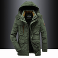 Carlos | Abrigo de invierno cálido para hombre de mezcla de lana premium y forro polar