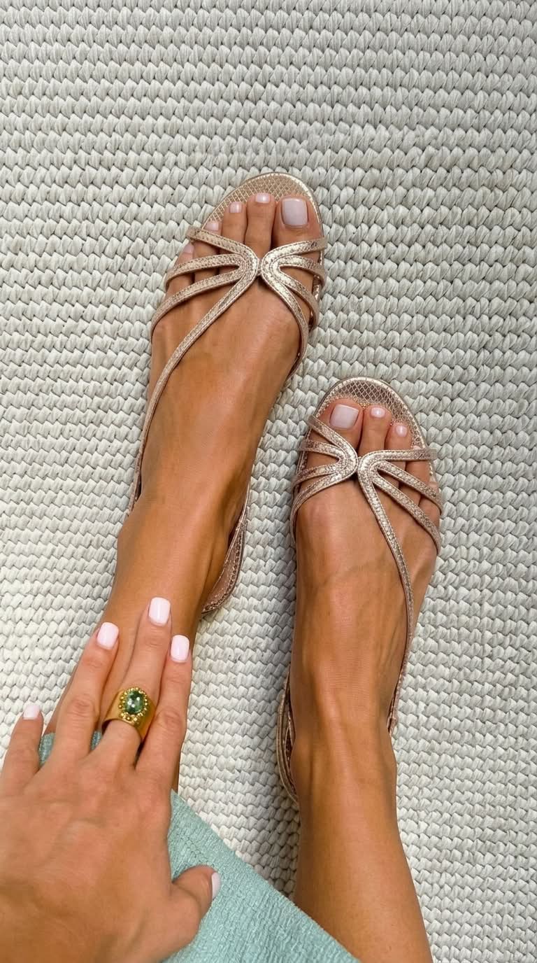 Camille™ | Sandalias Doradas Elegancia Veraniega