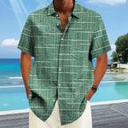 Camisa Elegante de Rayas y Cuadros