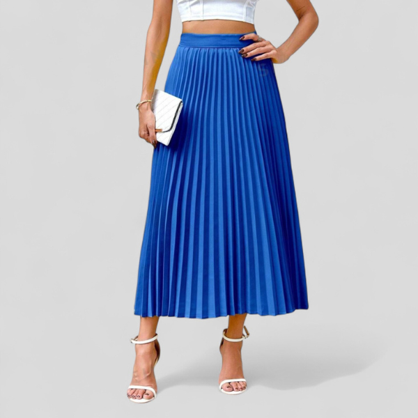 FALDA MIDI PLISADA