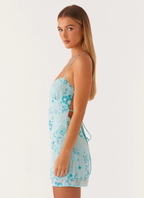 Vestido de tirantes con lentejuelas