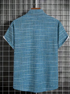 Camisa Elegante de Rayas y Cuadros