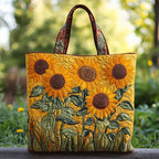 Bolso Clásico Acolchado - Girasoles