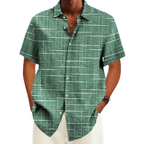 Camisa Elegante de Rayas y Cuadros