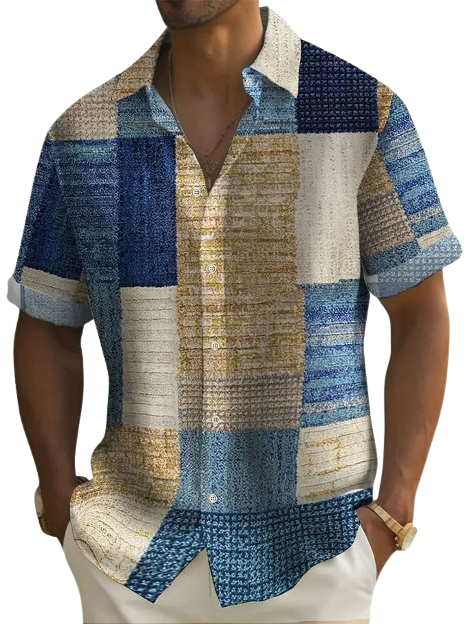 Camisa Elegante de Manga Corta