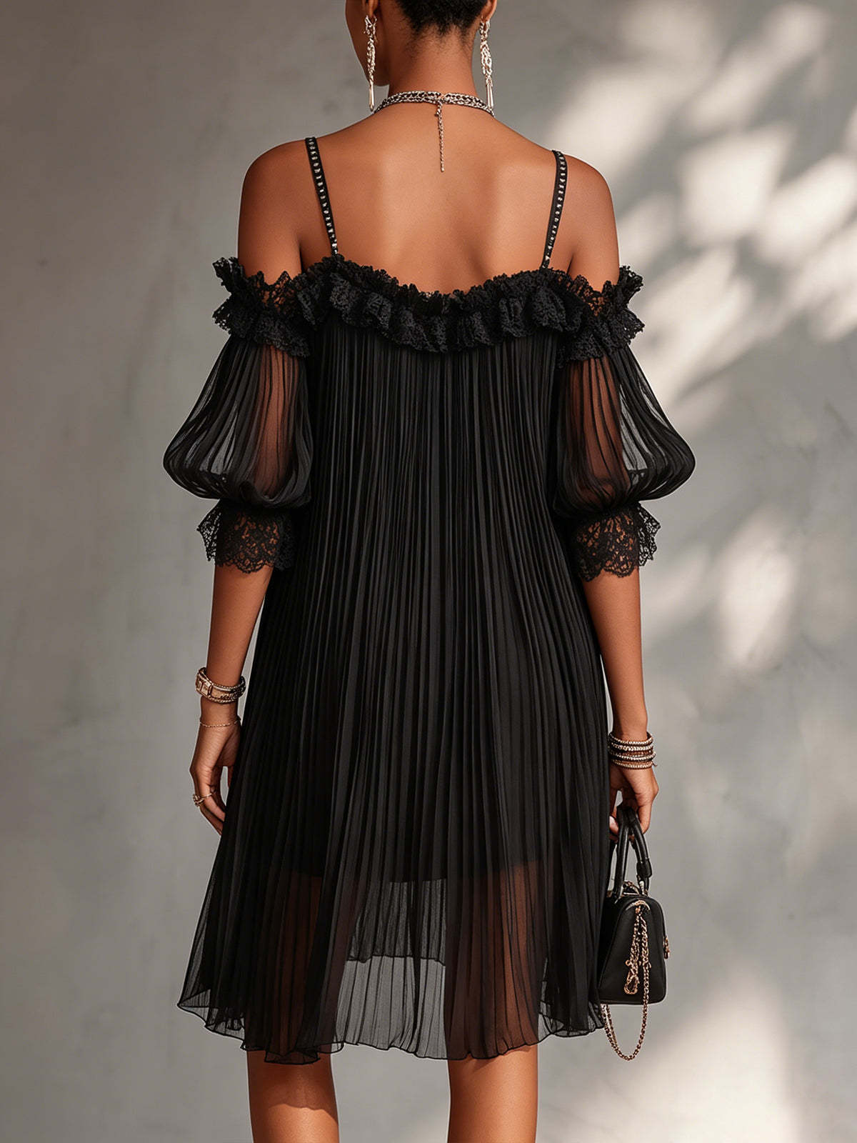 Aurora | Vestido Largo de Chiffón con Escote en V