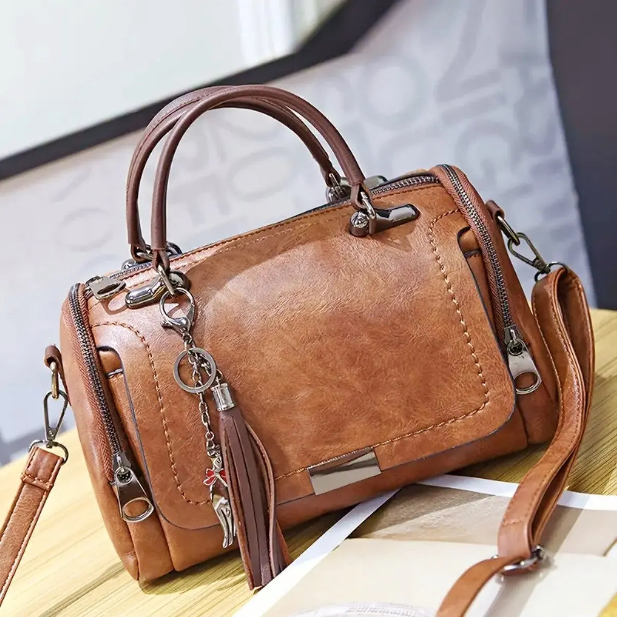 Julie™ | Bolso de Cuero Texturizado