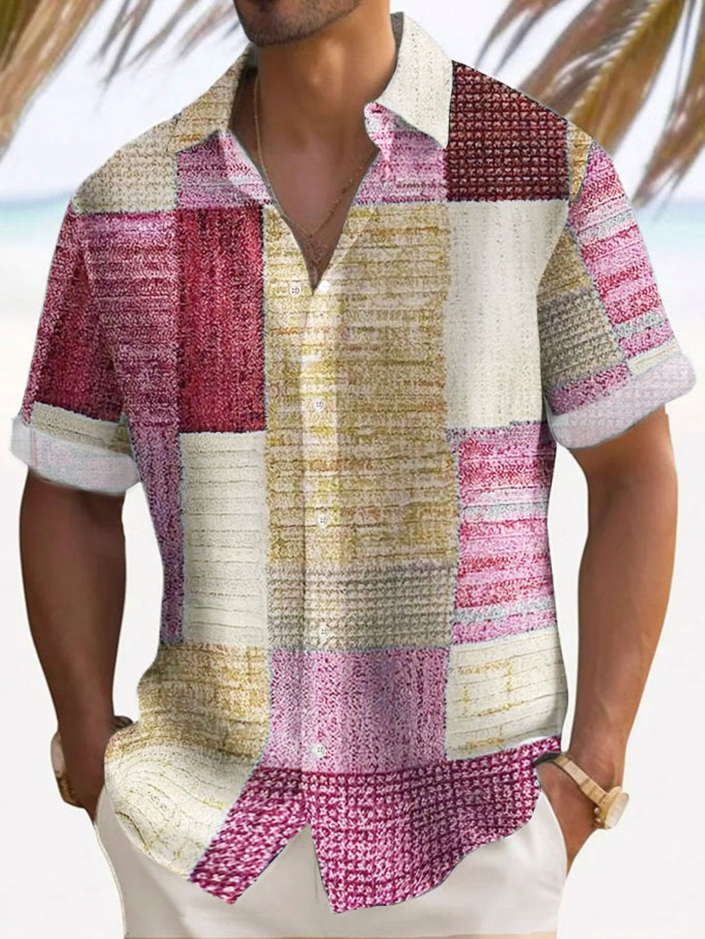 Camisa Elegante de Manga Corta