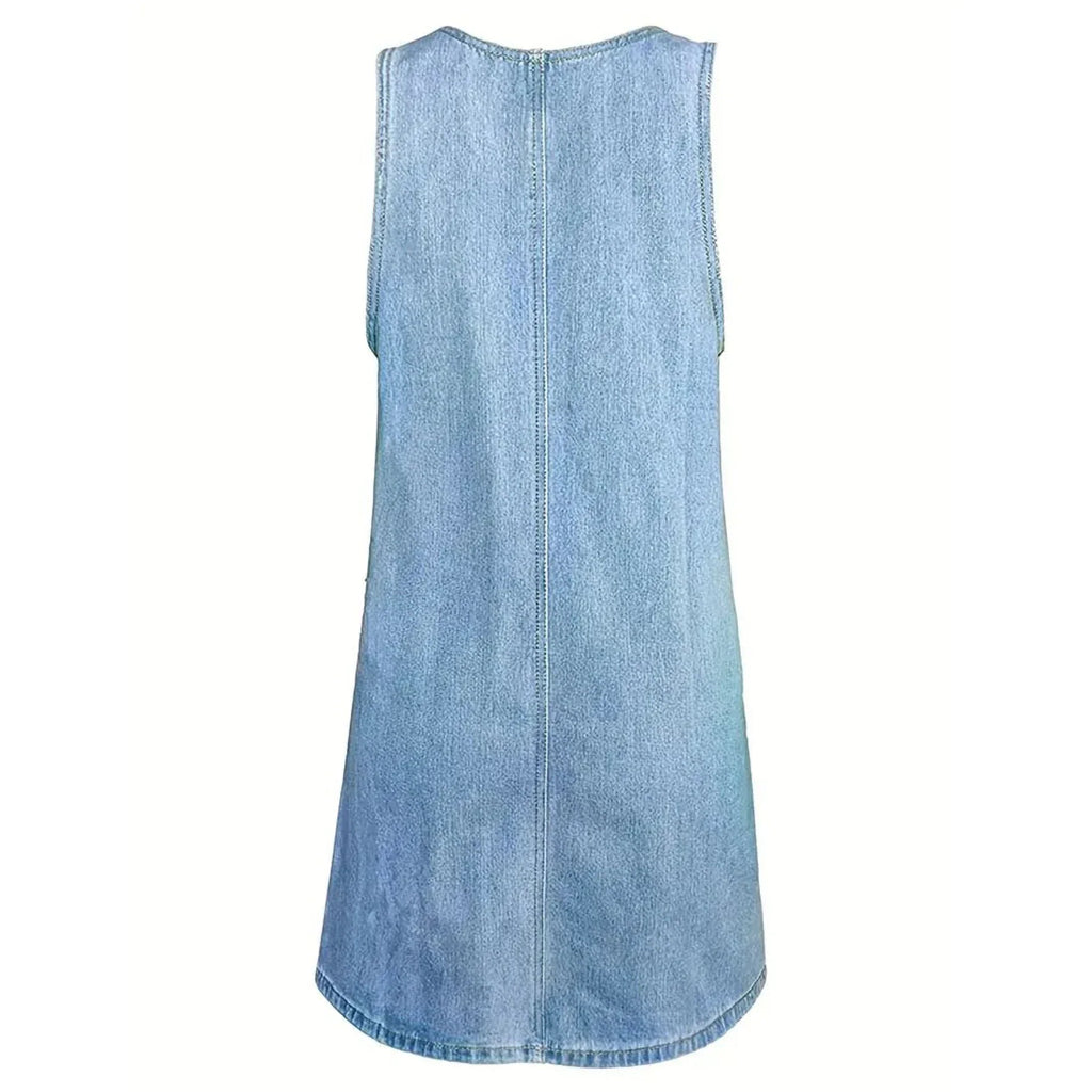 Saylor | Vestido relajado efecto vaquero
