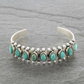 Brazalete Azmira Dorado con Turquesa