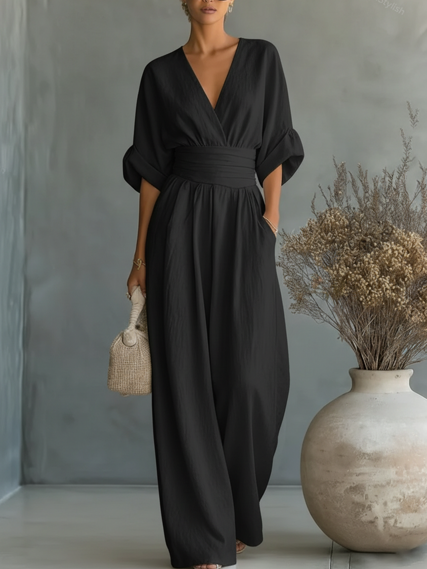Sienna | Mono esencial con escote en V