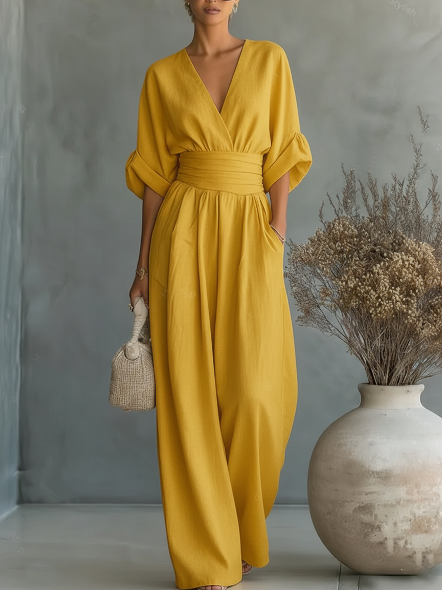 Sienna | Mono esencial con escote en V
