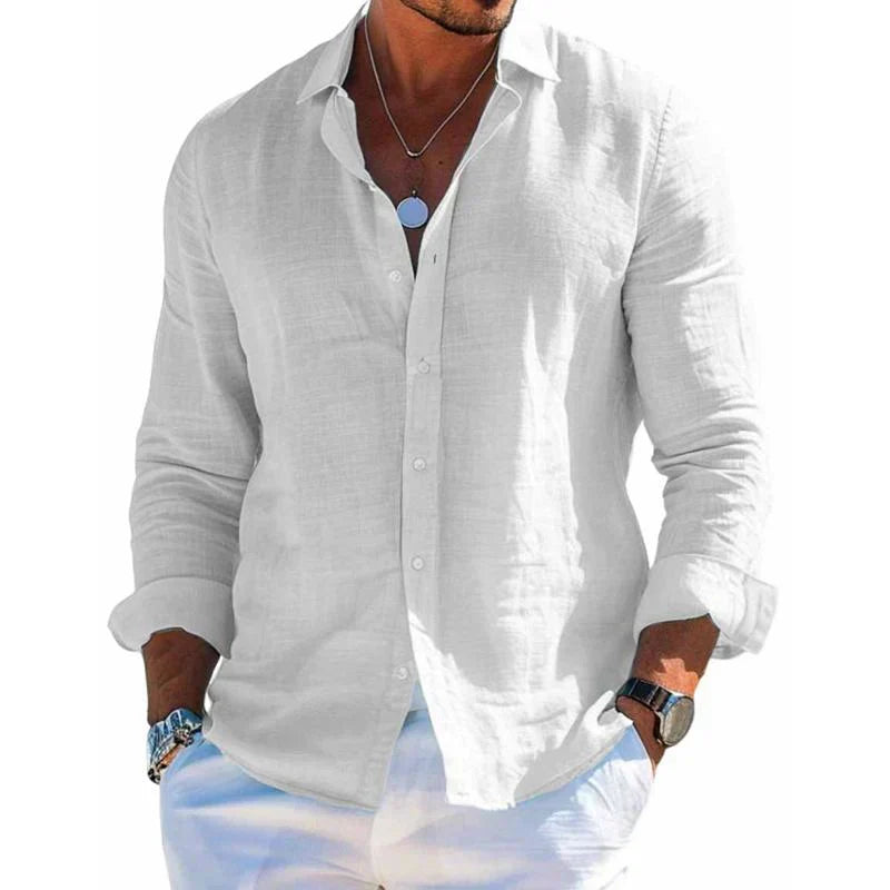 Camisa Elegante de Tejido Transpirable