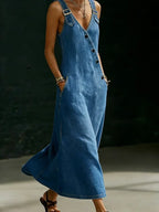 Vera | Vestido vaquero largo abotonado