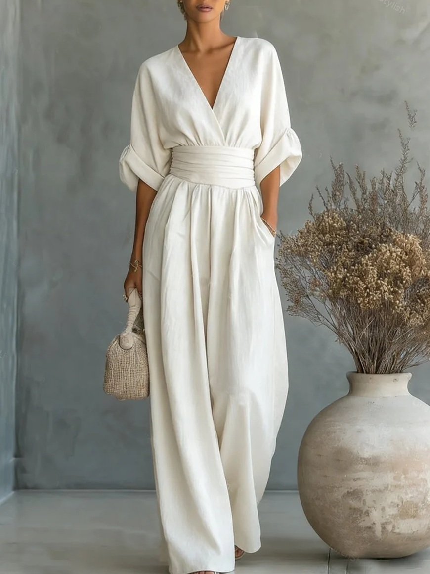 Sienna | Mono esencial con escote en V