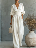 Sienna | Mono esencial con escote en V