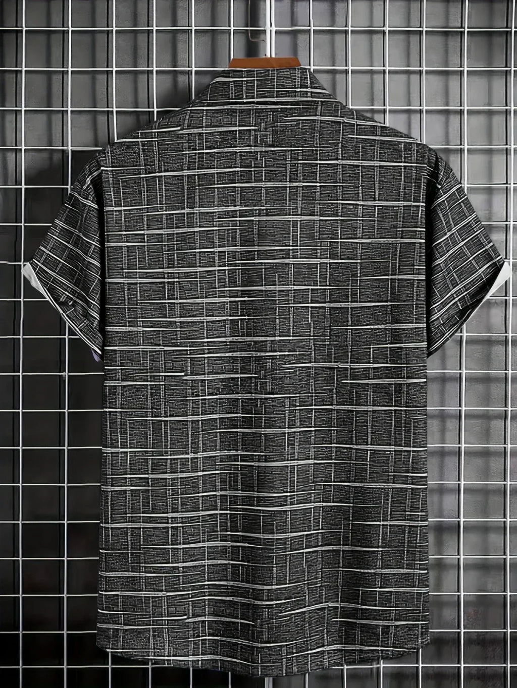 Camisa Elegante de Rayas y Cuadros