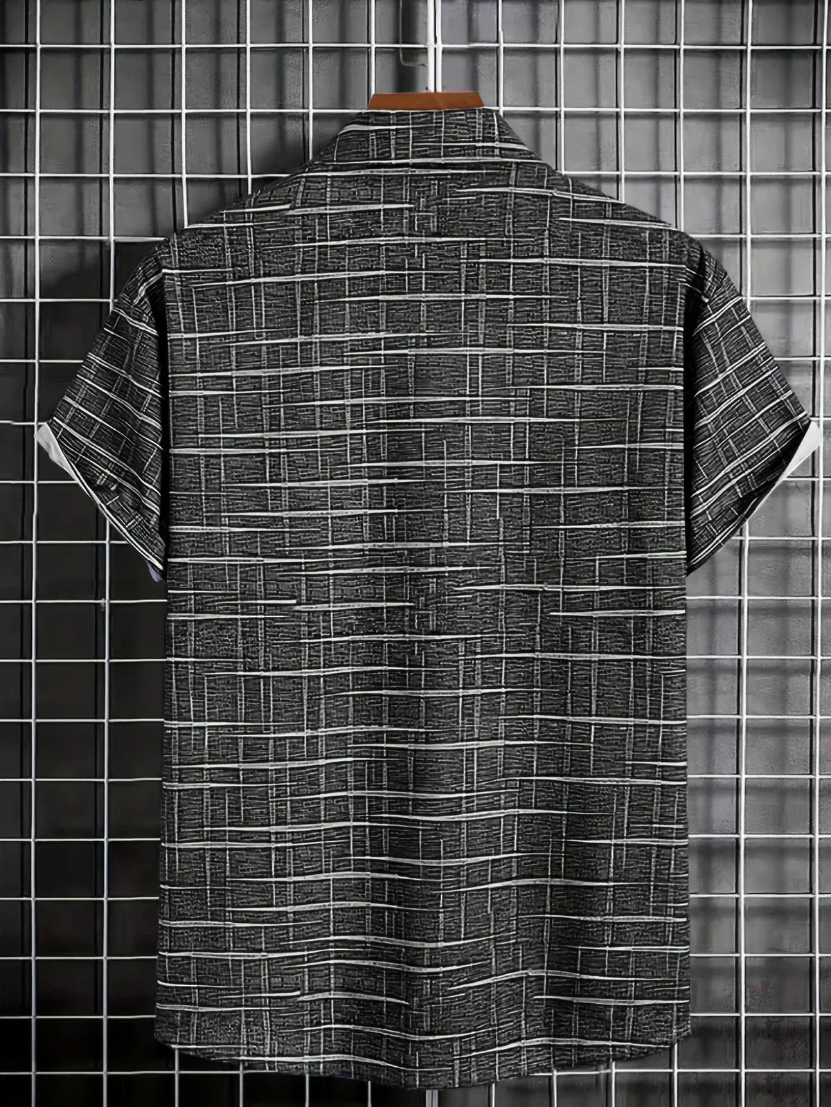 Camisa Elegante de Rayas y Cuadros