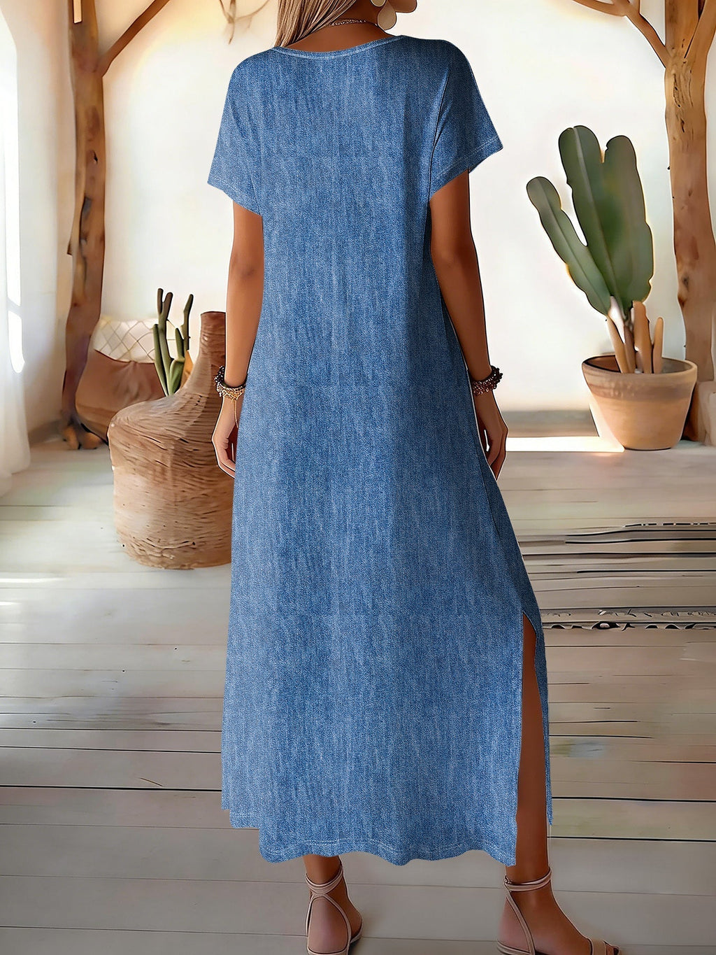 Helen | Vestido vaquero retro elegante