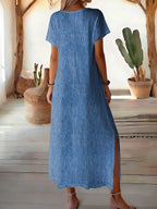 Helen | Vestido vaquero retro elegante