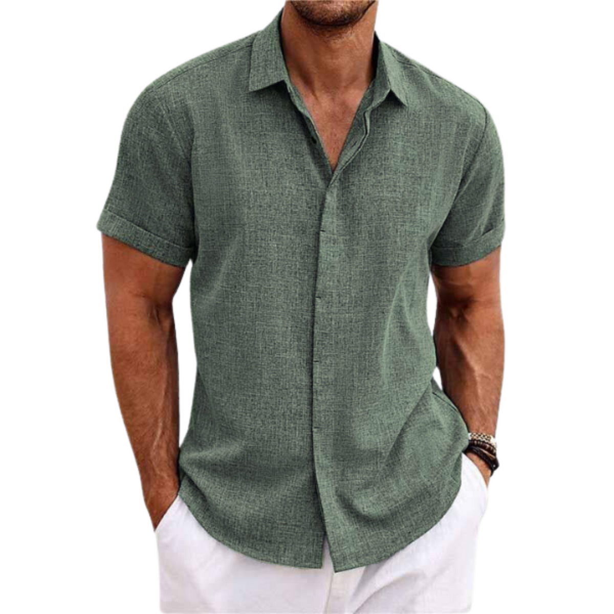 Camisa Clásica de Lino