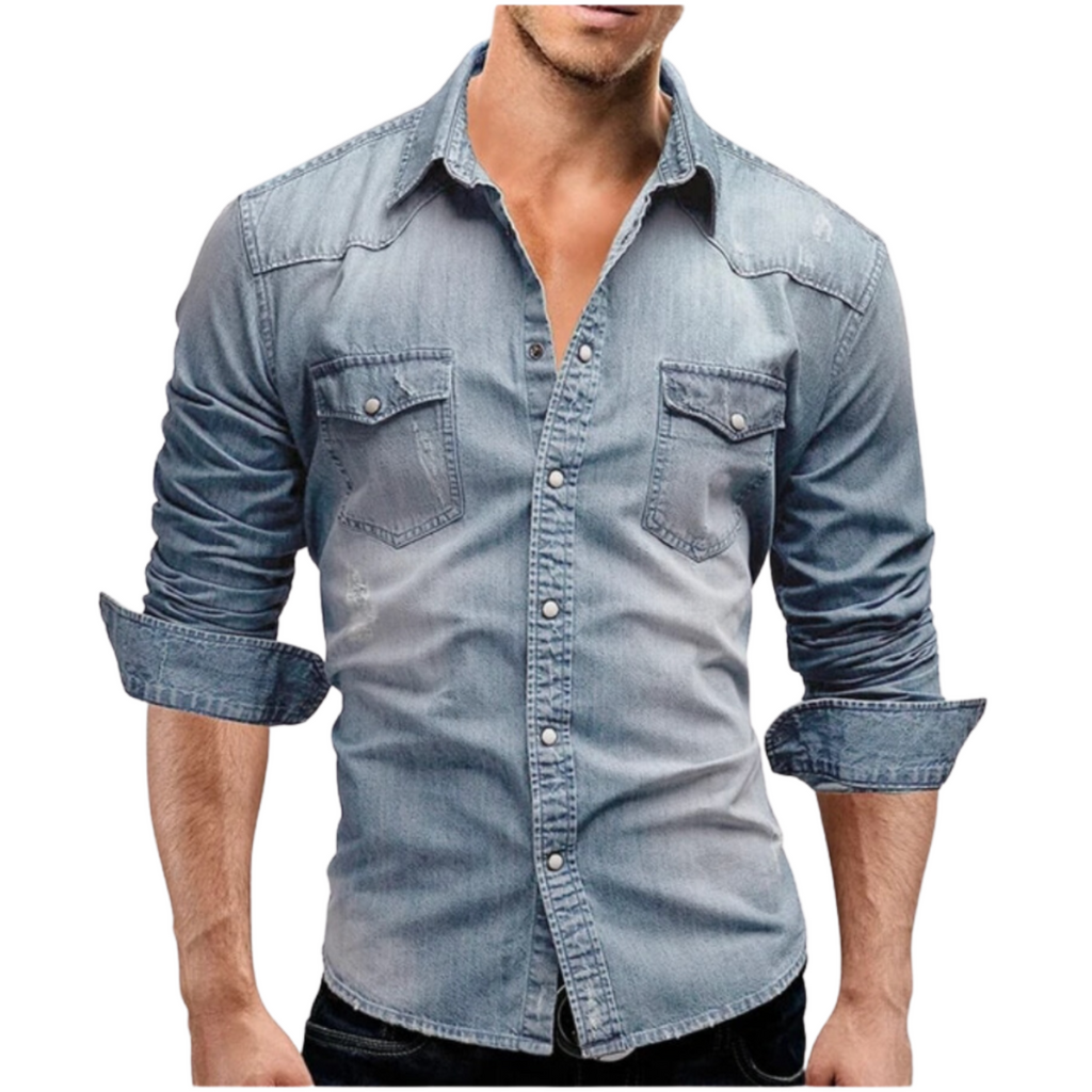Camisa Vaquera de Estilo Moderno