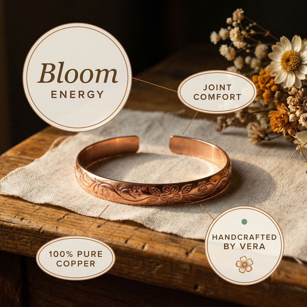 Vera | Pulsera de Cobre Flor